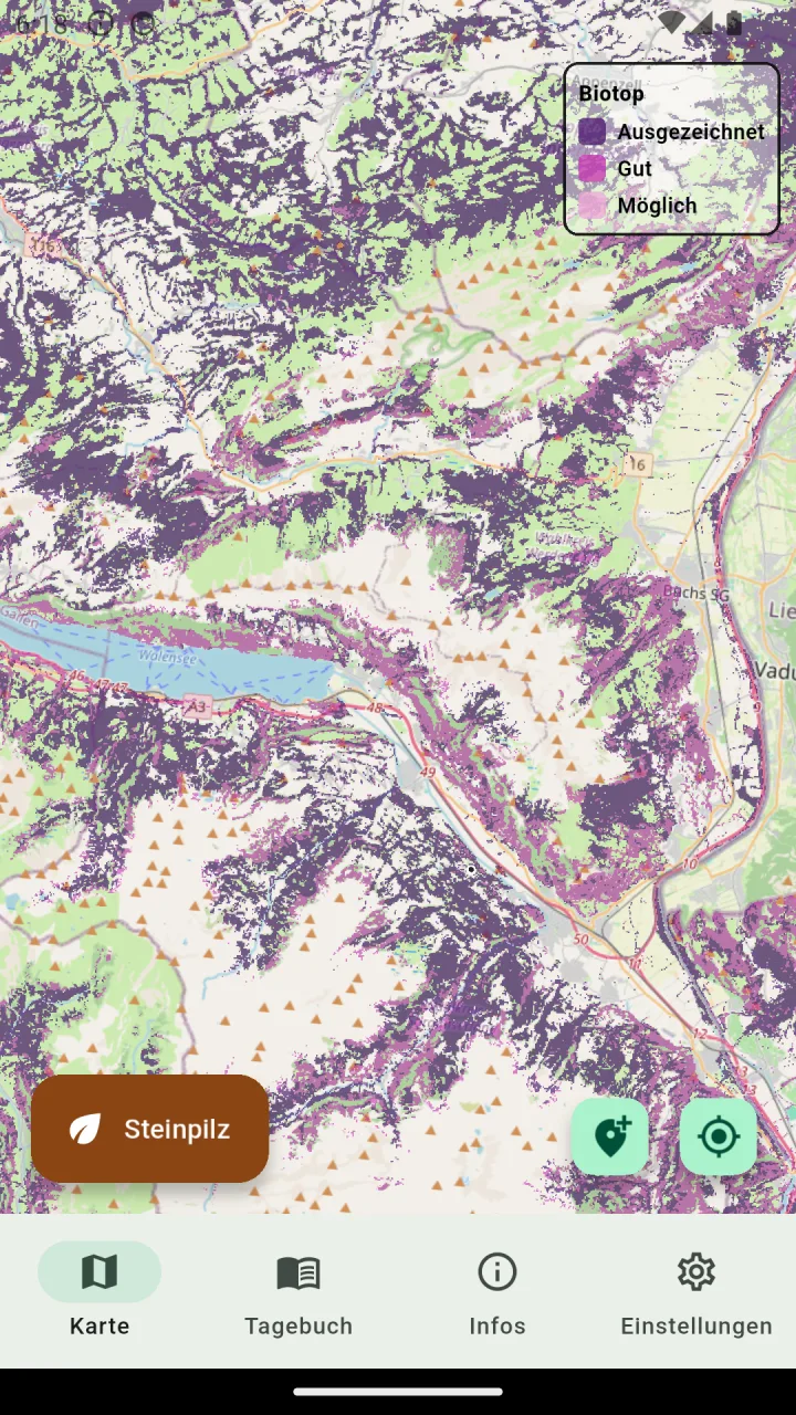 Kartenansicht in der Cepello App