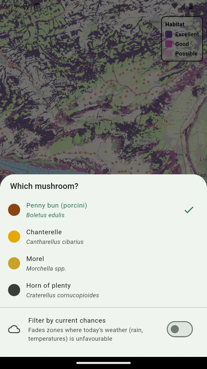 6 specie disponibili nell’app Cepello